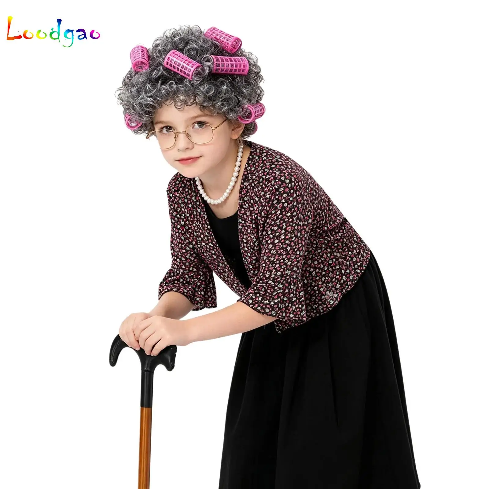 Children Granny Old Lady Costume Kids Girls 100 Day Of School Dress Up Grandma Cardigan Wig Granny Glasses Carnival Cosplay Set
Children Granny Old Lady Costume Kids Girls 100 Day Of School Dress Up Grandma Cardigan Wig Granny Glasses Carnival Cosplay Set