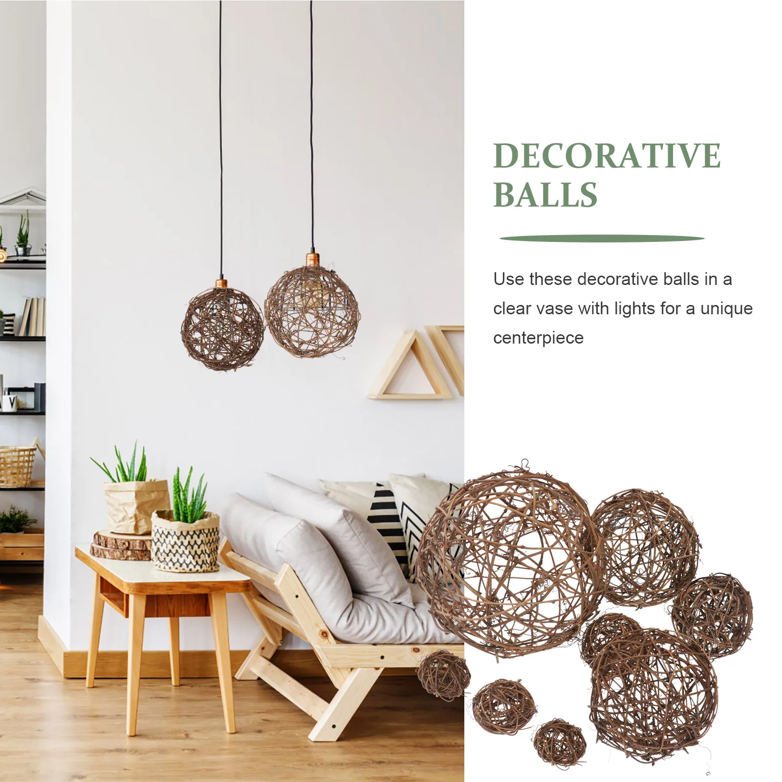 8pcs Rattan Balls Decorative Ornaments 5cm 6cm 8cm 10cm 12cm 15cm 20cm Floral Spheres Party Layout Scene Decor
8pcs Rattan Balls Decorative Ornaments 5cm 6cm 8cm 10cm 12cm 15cm 20cm Floral Spheres Party Layout Scene Decor