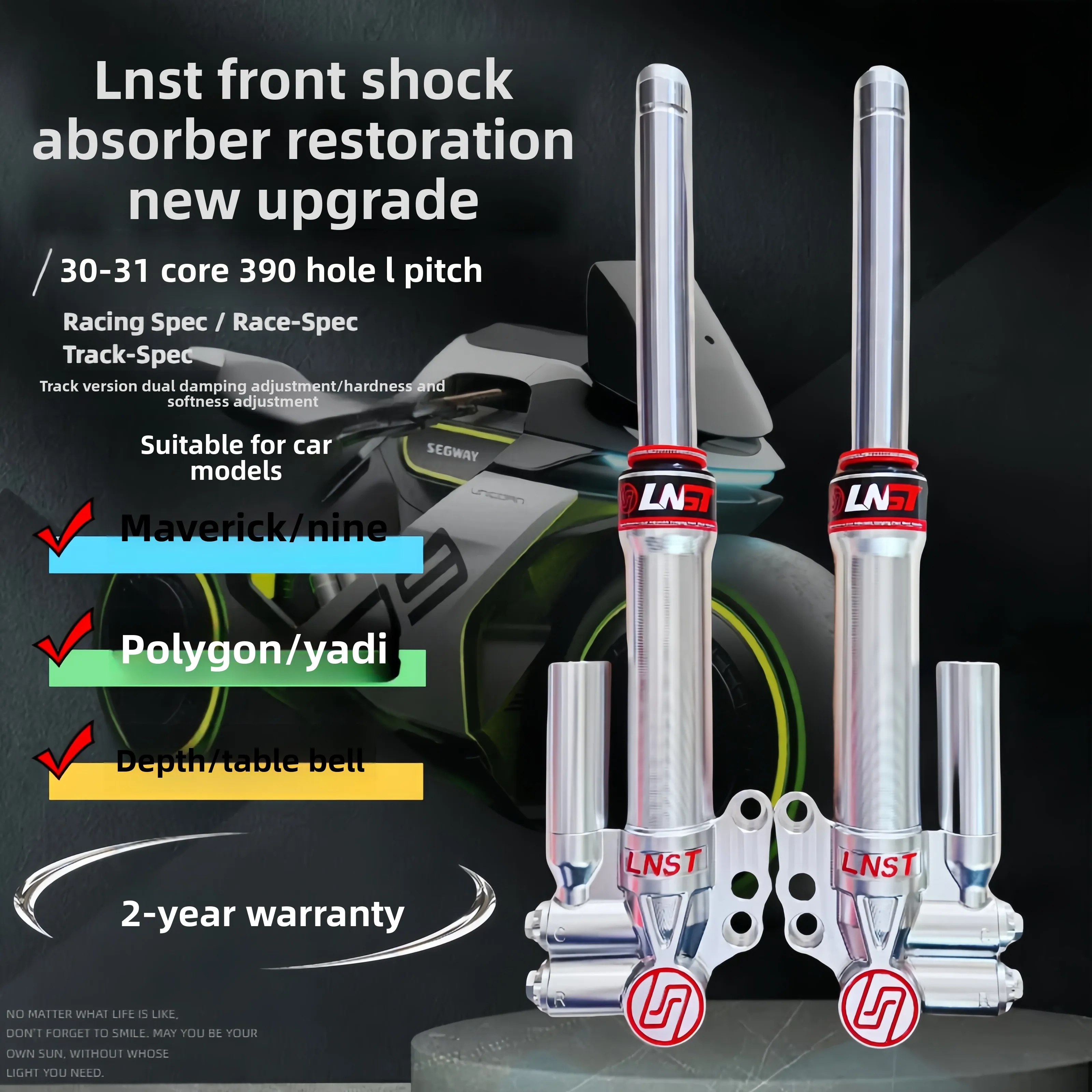 Lnst Front Shock Absorber for Electric Vehicle New Condition Modified Model for Mavericks N1S No. 9 M95C Polar Core Yadi E9
Lnst Front Shock Absorber for Electric Vehicle New Condition Modified Model for Mavericks N1S No. 9 M95C Polar Core Yadi E9