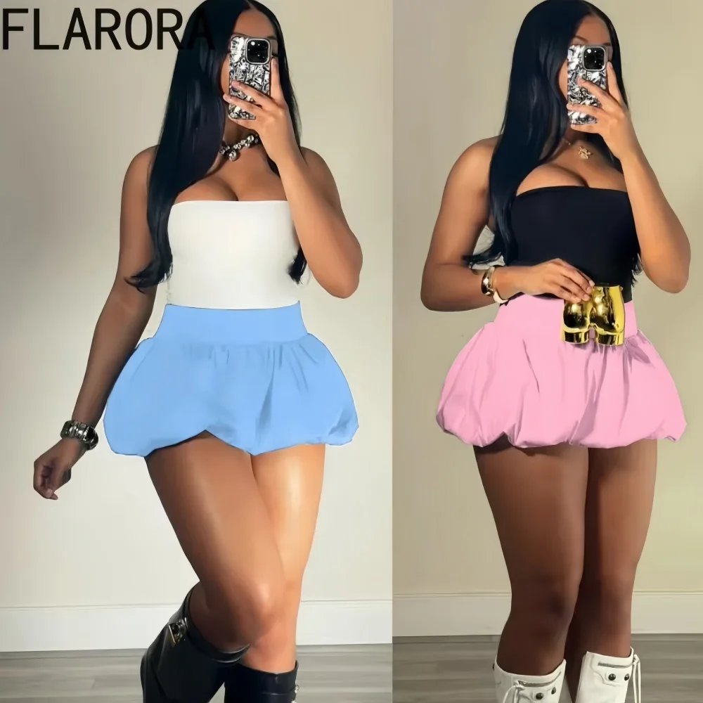 FLARORA Fashion Solid Bubble Ruched Mini Skirts Y2K Streetwear Women Elastic High Waist Slim Puff Pleated Skirts 2024 Summer New
FLARORA Fashion Solid Bubble Ruched Mini Skirts Y2K Streetwear Women Elastic High Waist Slim Puff Pleated Skirts 2024 Summer New