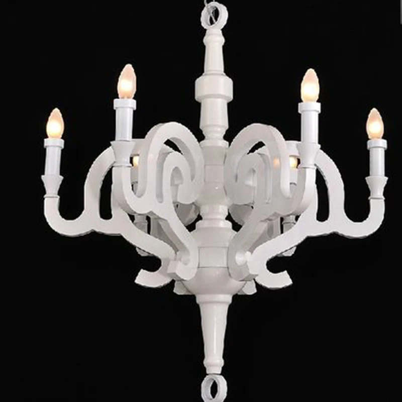 Vintage white candle wood bedroom chandelier restaurant bar artistic individuality soft resins chandelier E14 bulb Dia550mm
Vintage white candle wood bedroom chandelier restaurant bar artistic individuality soft resins chandelier E14 bulb Dia550mm