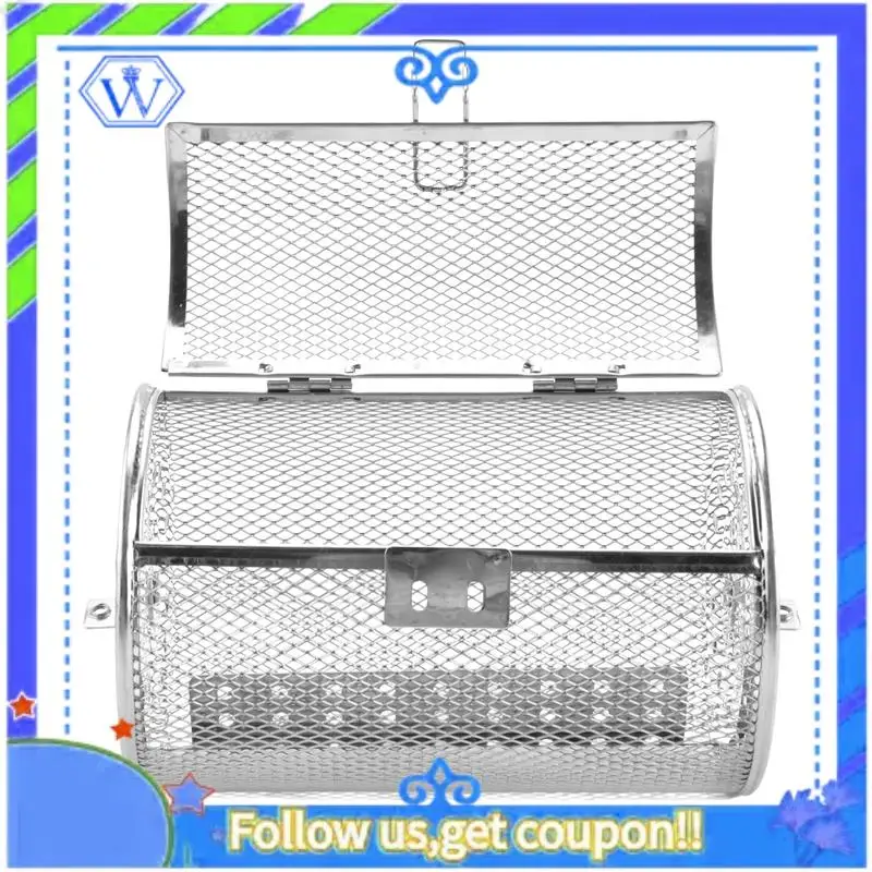 A55P-Stainless Steel Grill Roaster Drum Oven Basket Bakeware Oven Roast Baking Rotary Nuts Basket BBQ Grill Cooking Tool
A55P-Stainless Steel Grill Roaster Drum Oven Basket Bakeware Oven Roast Baking Rotary Nuts Basket BBQ Grill Cooking Tool