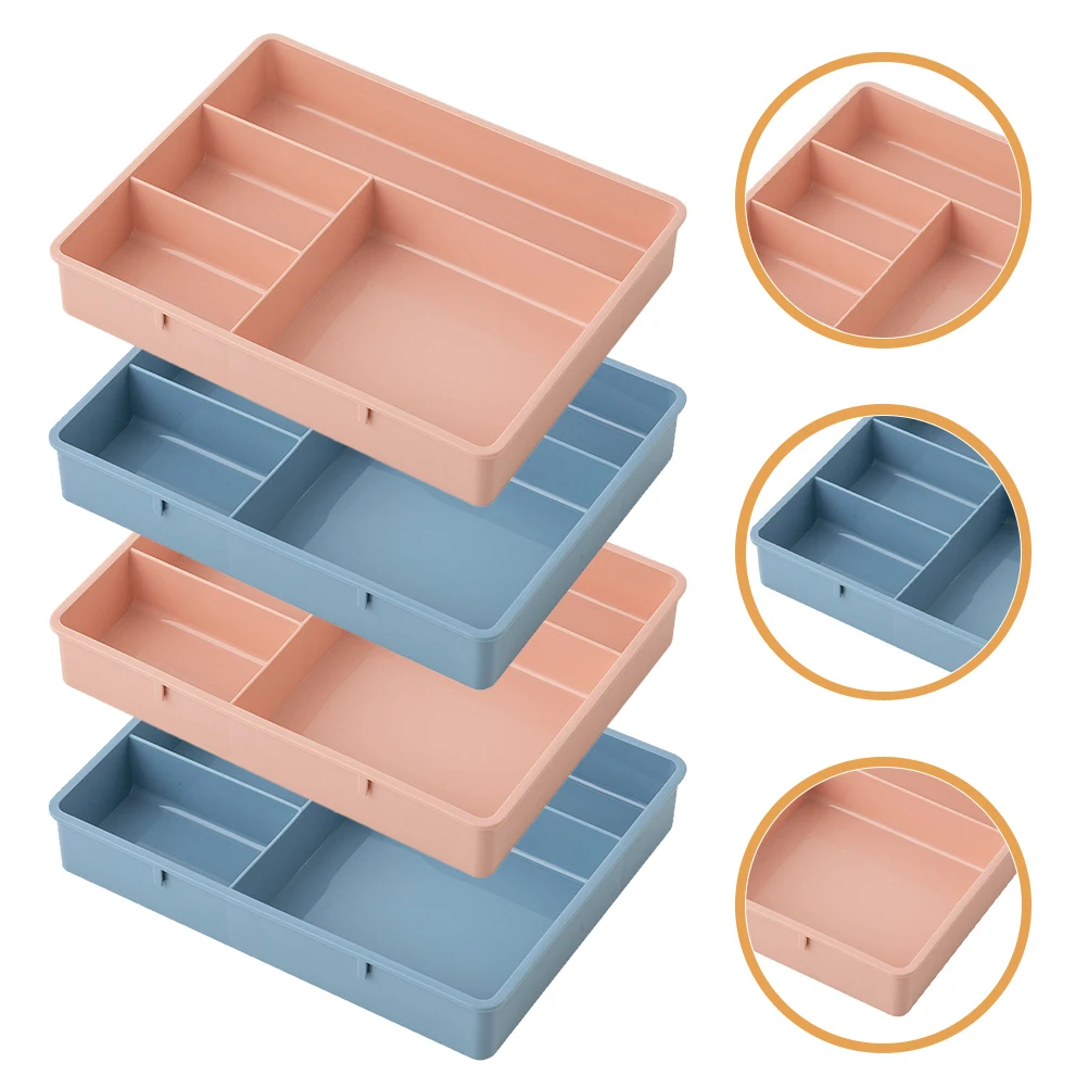 4pcs Storage Box Organizer PP Organizers For Bedroom Compartment Tray for Office Bathroom Dresser Drawer Container
4pcs Storage Box Organizer PP Organizers For Bedroom Compartment Tray for Office Bathroom Dresser Drawer Container