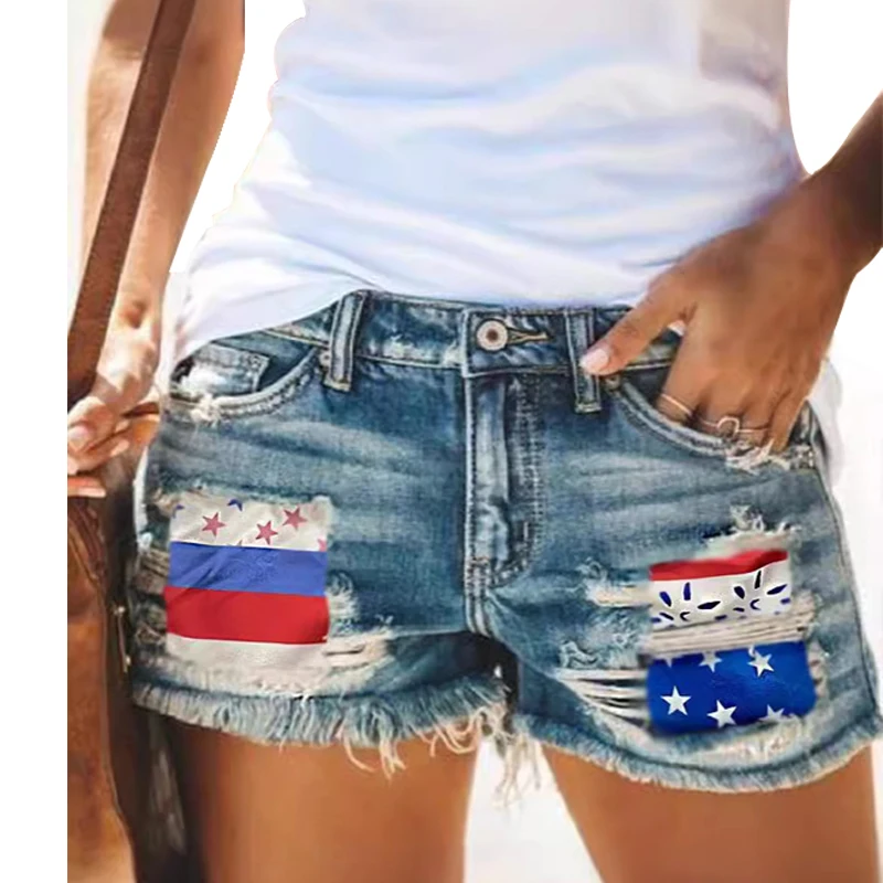 Summer women's straight stick denim frills ground white dark blue to do old vintage quality general cheap for women
Summer women's straight stick denim frills ground white dark blue to do old vintage quality general cheap for women
