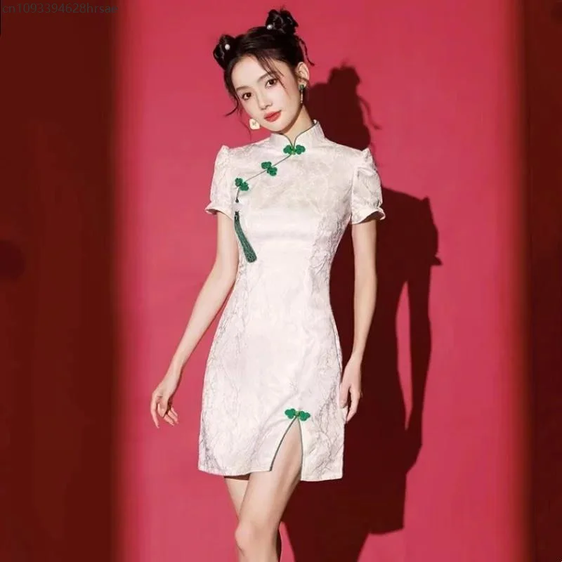 2025 Chinese Style Improved Qipao Y2K High Street New Fashion Chinese Traditional Dress Cheongsams 치파오 ципао Vestidos Para Mujer
2025 Chinese Style Improved Qipao Y2K High Street New Fashion Chinese Traditional Dress Cheongsams 치파오 ципао Vestidos Para Mujer