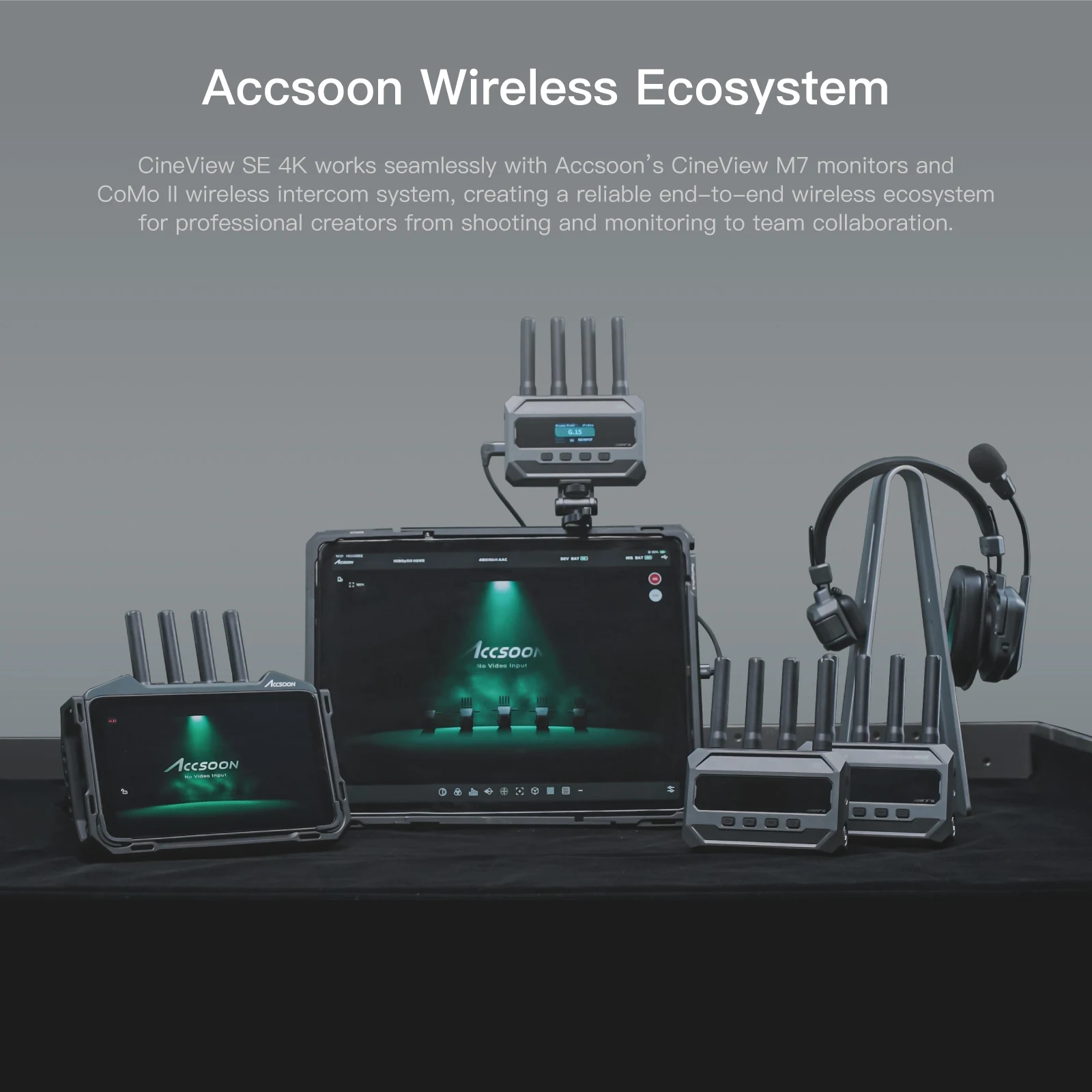 Wireless Video Transmission System 2.4GHZ+5GHZ Dual-Band 4K30 with Camera Control 50ms Low Latency SDI HDMI-compatibility
Wireless Video Transmission System 2.4GHZ+5GHZ Dual-Band 4K30 with Camera Control 50ms Low Latency SDI HDMI-compatibility