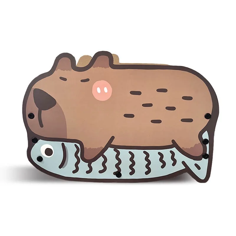 Capybara Cat Scratcher Board Cat Scratch Pad Cardboard Scratching Bed Lounger Cute Cat House Durable Sofa Protector Pet Supplies
Capybara Cat Scratcher Board Cat Scratch Pad Cardboard Scratching Bed Lounger Cute Cat House Durable Sofa Protector Pet Supplies