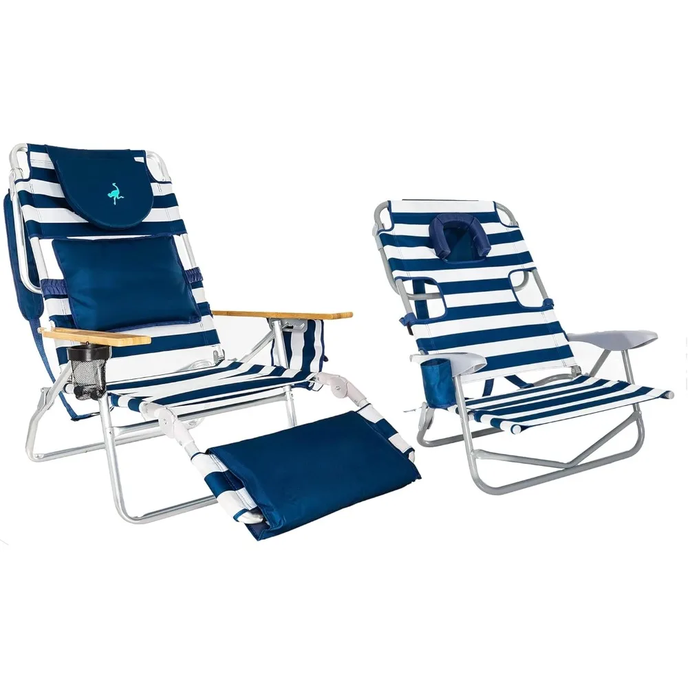 Portable Deluxe 3-in-1 Padded Sports Chair w/5 Positions and Footrest & On-Your-Back Outdoor Camping Recliner w/5 Positions, Bl
Portable Deluxe 3-in-1 Padded Sports Chair w/5 Positions and Footrest & On-Your-Back Outdoor Camping Recliner w/5 Positions, Bl