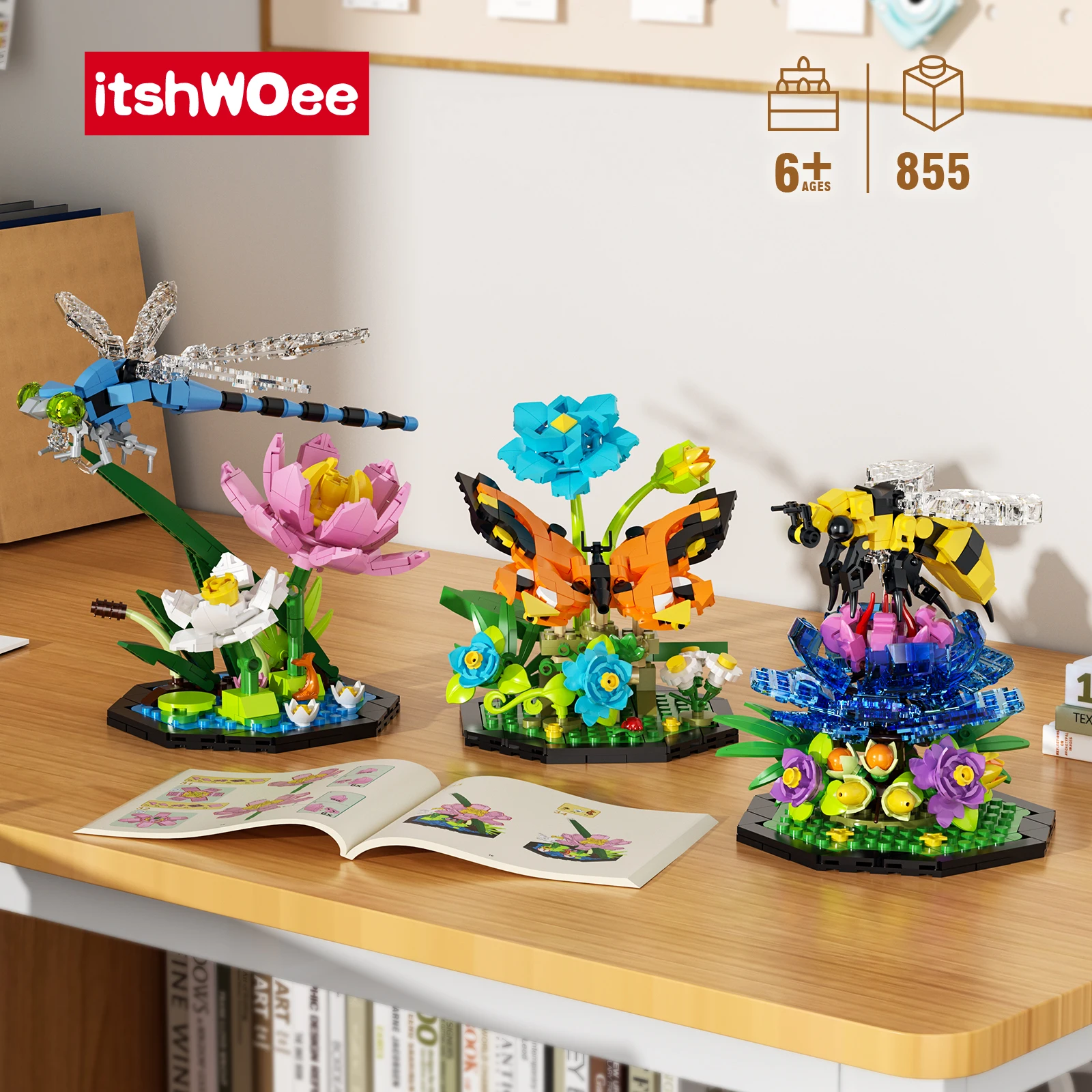 855 шт. идеи, коллекция насекомых, строительный набор, модели бабочки, стрекозы, пчелы для любителей ботаников на Хэллоуин, Рождество
855 шт. идеи, коллекция насекомых, строительный набор, модели бабочки, стрекозы, пчелы для любителей ботаников на Хэллоуин, Рождество