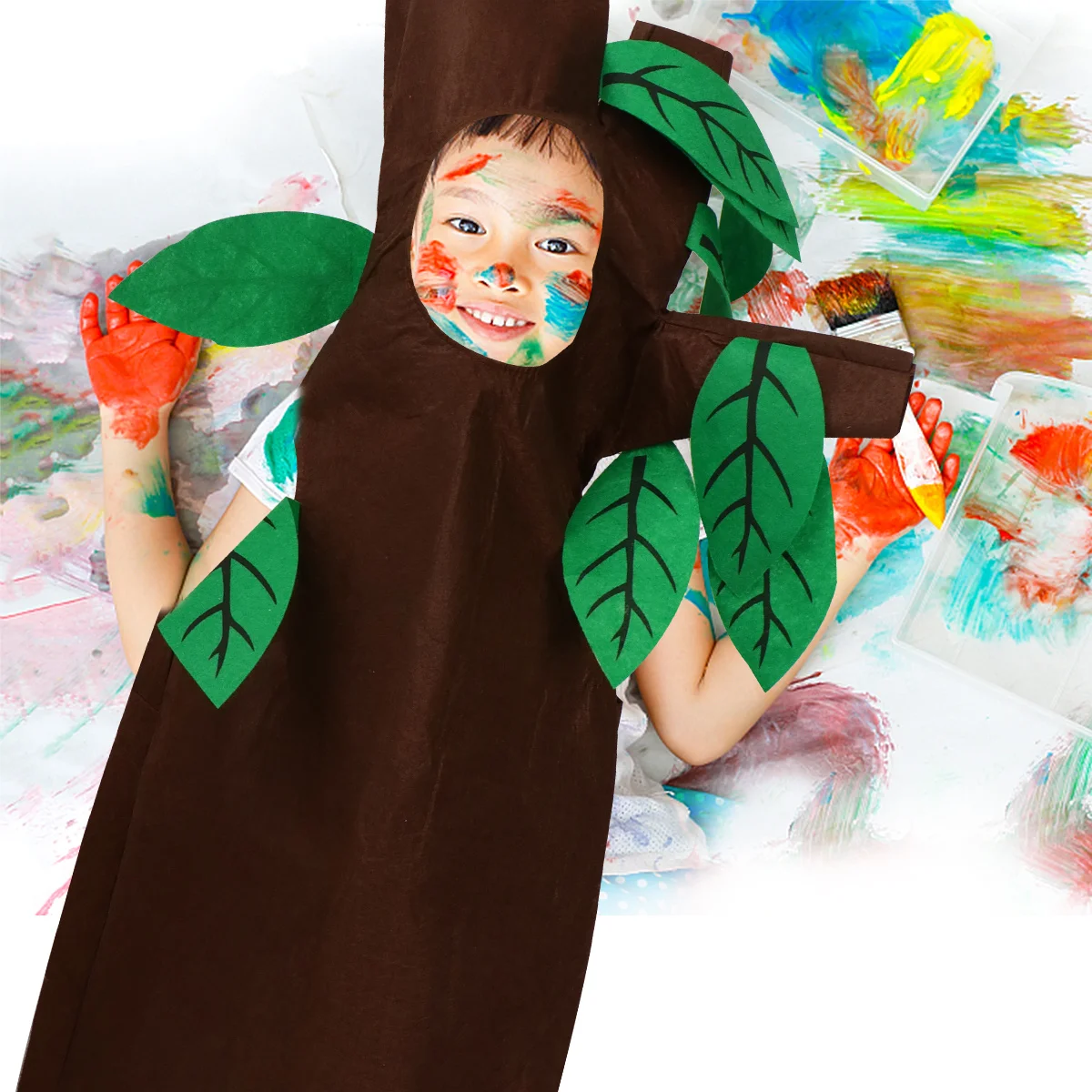 1Set Tree Clothes Brown Halloween Kids Costume Classic Stage Play Outfit Role Play Performance Festival Supplies 
1Set Tree Clothes Brown Halloween Kids Costume Classic Stage Play Outfit Role Play Performance Festival Supplies