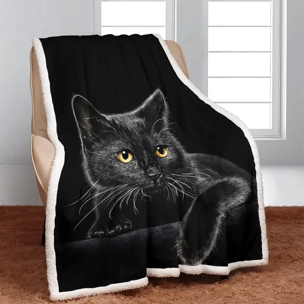 Плед YISUMEI Black Cat из шерпы, мягкий плюшевый плед для взрослых, размер x дюймов, идеально подходит для дома и сада
Плед YISUMEI Black Cat из шерпы, мягкий плюшевый плед для взрослых, размер x дюймов, идеально подходит для дома и сада