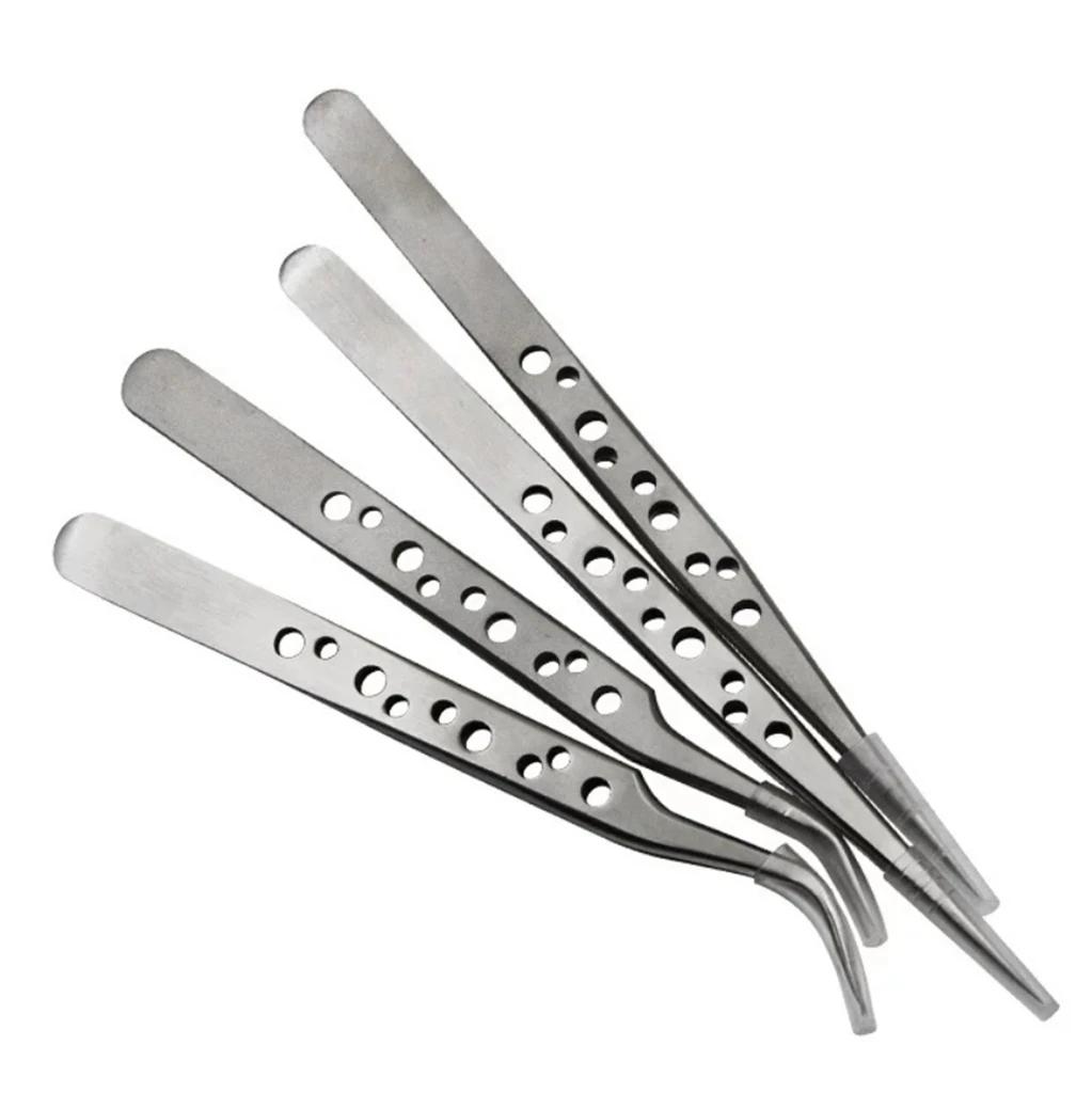 Brand New High Quality Tweezers Stainless Forceps Stainless Steel 124-140mm Anti-magnetic Curved Tip Hand Tools
Brand New High Quality Tweezers Stainless Forceps Stainless Steel 124-140mm Anti-magnetic Curved Tip Hand Tools