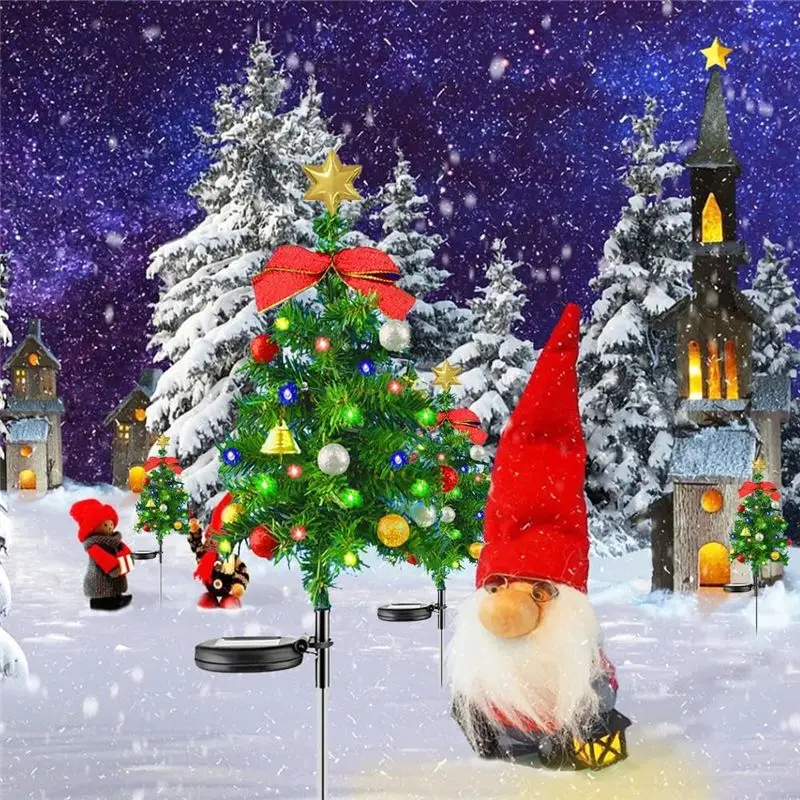 CYCLI-2PCS Solar Christmas Tree Lights Outdoor Waterproof Solar Lights Xmas Tree Stake Lights Christmas Decorations
CYCLI-2PCS Solar Christmas Tree Lights Outdoor Waterproof Solar Lights Xmas Tree Stake Lights Christmas Decorations