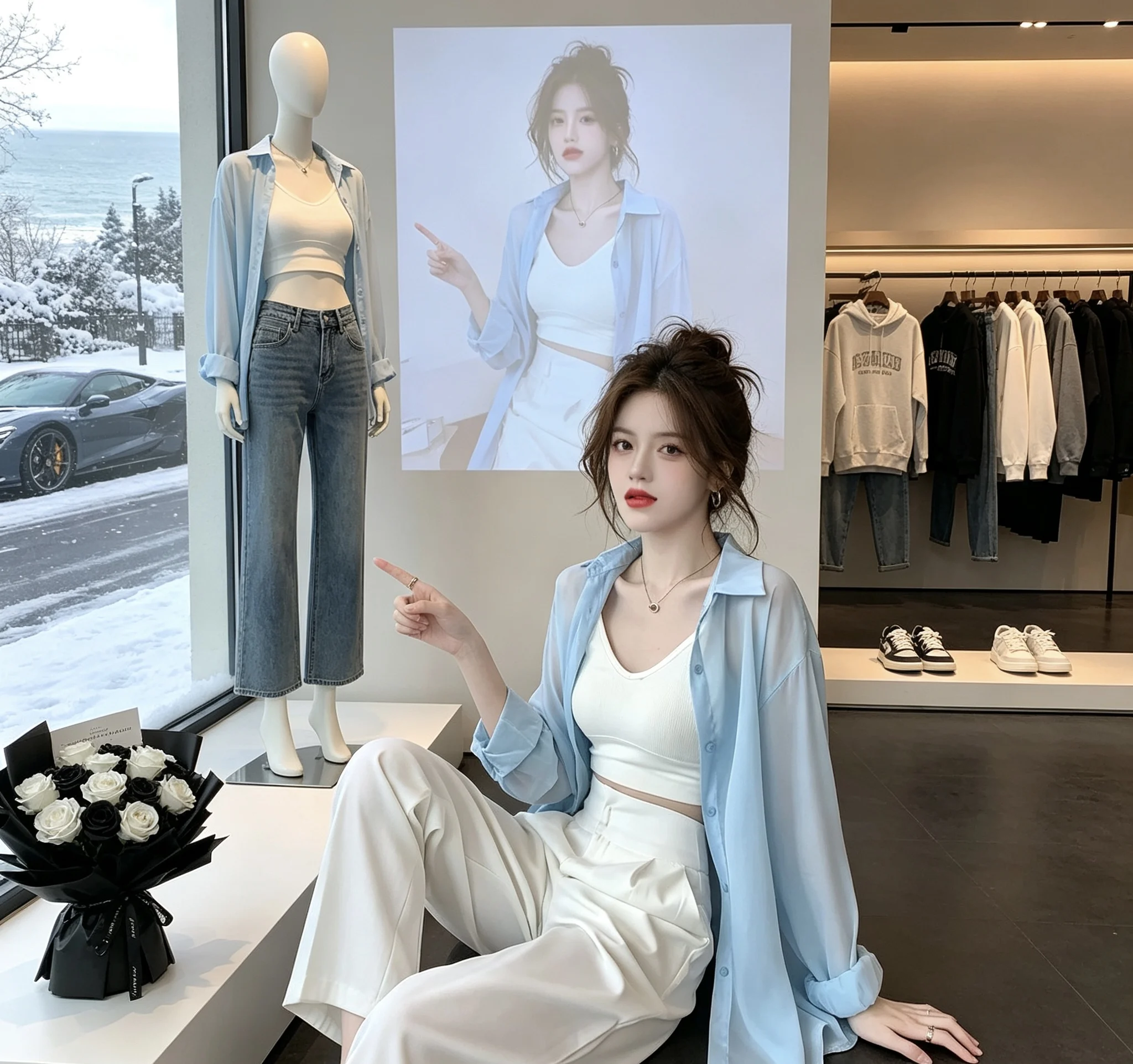 Women's Summer 2026 New Style Ultra-Fairy Thin Sun Protection Shirt Back Strap Open Cardigan Fashionable Breathable Polyester
Women's Summer 2026 New Style Ultra-Fairy Thin Sun Protection Shirt Back Strap Open Cardigan Fashionable Breathable Polyester