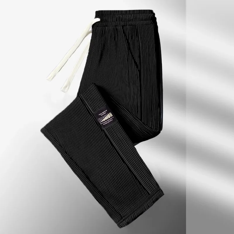 Повседневные брюки из ледяного шелка для женщин, тонкие, Qui Dry, летние, свободные брюки больших размеров с кондиционером, удобная l талия
Повседневные брюки из ледяного шелка для женщин, тонкие, Qui Dry, летние, свободные брюки больших размеров с кондиционером, удобная l талия