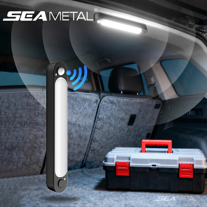 SEAMETAL Car Trunk Sensor Light USB Rechargeable Automatic Induction Light Bar Magnetic Sensing Lamp for Car Floor Trunk Hood
SEAMETAL Car Trunk Sensor Light USB Rechargeable Automatic Induction Light Bar Magnetic Sensing Lamp for Car Floor Trunk Hood