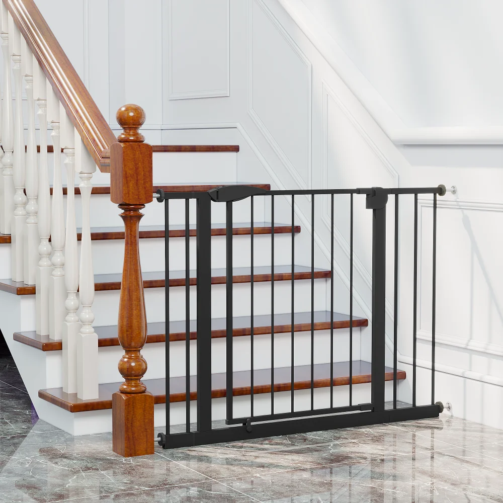 Baby Gate for Stairs, Dog Gate Indoor for Doorways, No Drilling Pressure Mounted Pet Gates, Easy Walk Through Safety Gate
Baby Gate for Stairs, Dog Gate Indoor for Doorways, No Drilling Pressure Mounted Pet Gates, Easy Walk Through Safety Gate