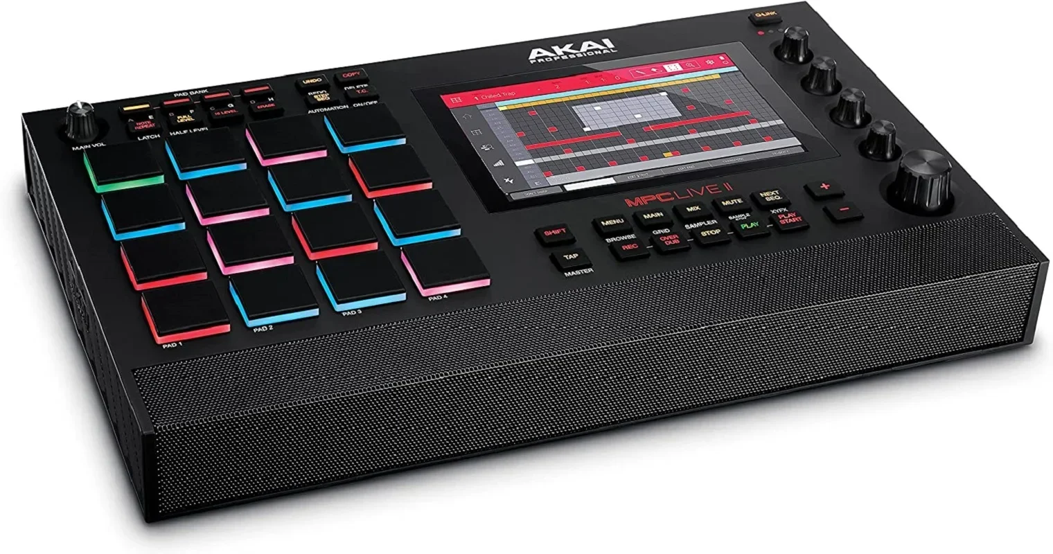 Летняя скидка 50% AKAI Professional MPC Live II-профессиональная барабанная машина с аккумулятором
Летняя скидка 50% AKAI Professional MPC Live II-профессиональная барабанная машина с аккумулятором