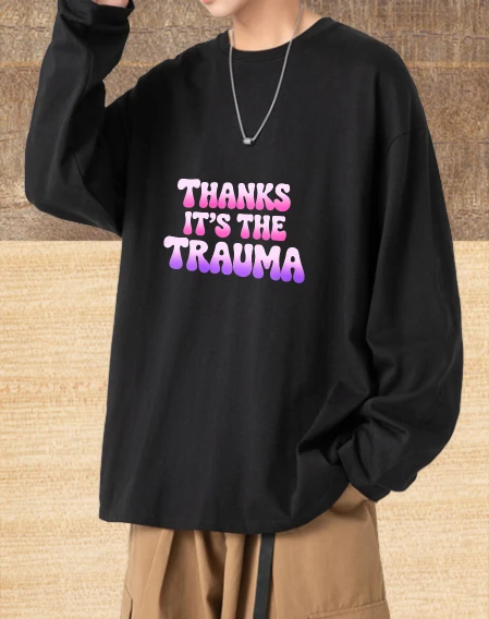 Футболка мужская осенняя футболка Football Bsketball с длинными рукавами и графическим рисунком Спасибо It's The Trauma Базовая мужская одежда Футболка с принтом
Футболка мужская осенняя футболка Football Bsketball с длинными рукавами и графическим рисунком Спасибо It's The Trauma Базовая мужская одежда Футболка с принтом