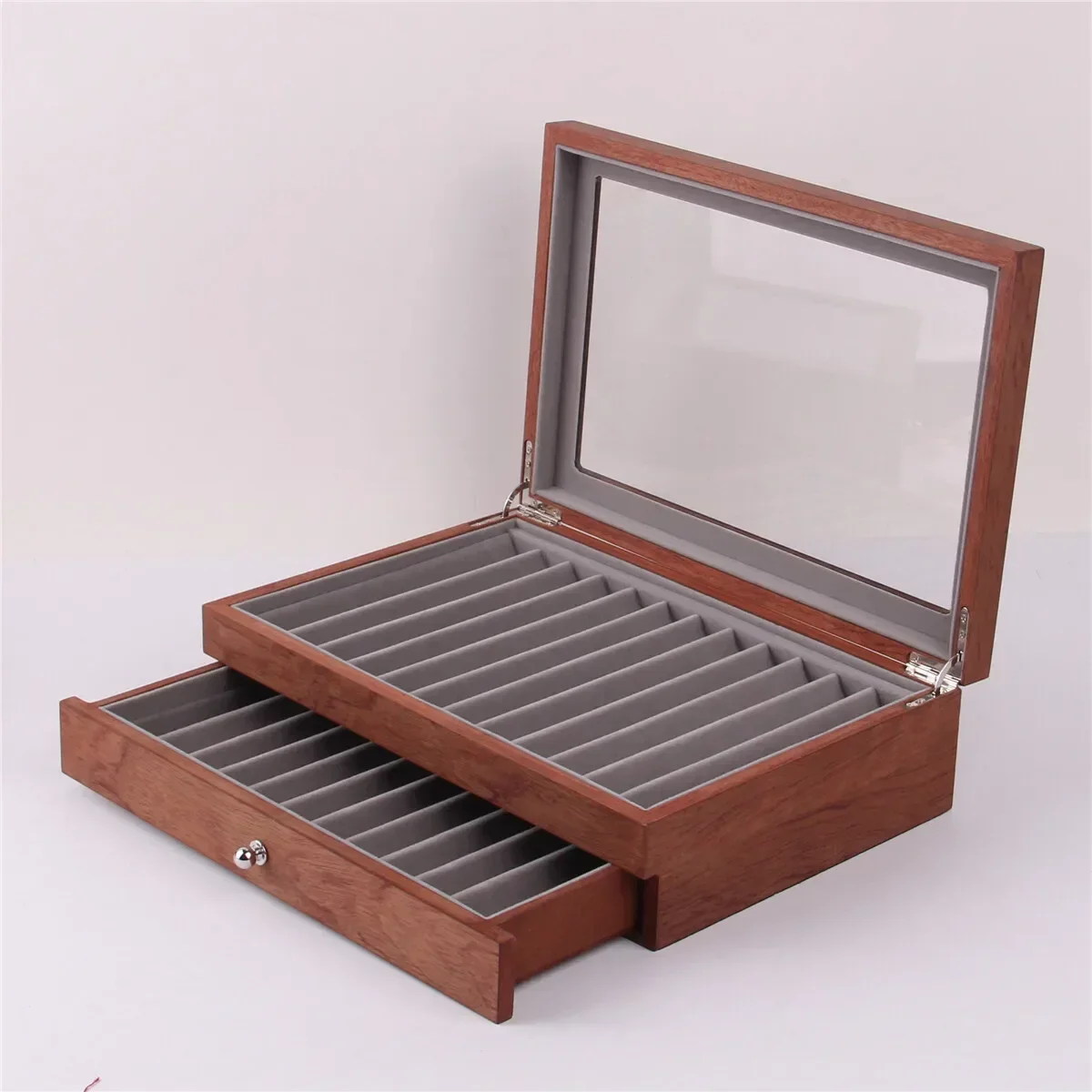 12/23/34 Slots Wood Fountain Pen Display Storage Case Holder Wooden Storage Collector Organizer Box with Transparent Window
12/23/34 Slots Wood Fountain Pen Display Storage Case Holder Wooden Storage Collector Organizer Box with Transparent Window