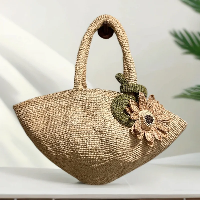 Sunflower Woven Straw Bag Summer Knitting Shoulder Bags for Women Designer Handbags Raffia Flower Beach Bag Travel Shipping Tote
Sunflower Woven Straw Bag Summer Knitting Shoulder Bags for Women Designer Handbags Raffia Flower Beach Bag Travel Shipping Tote