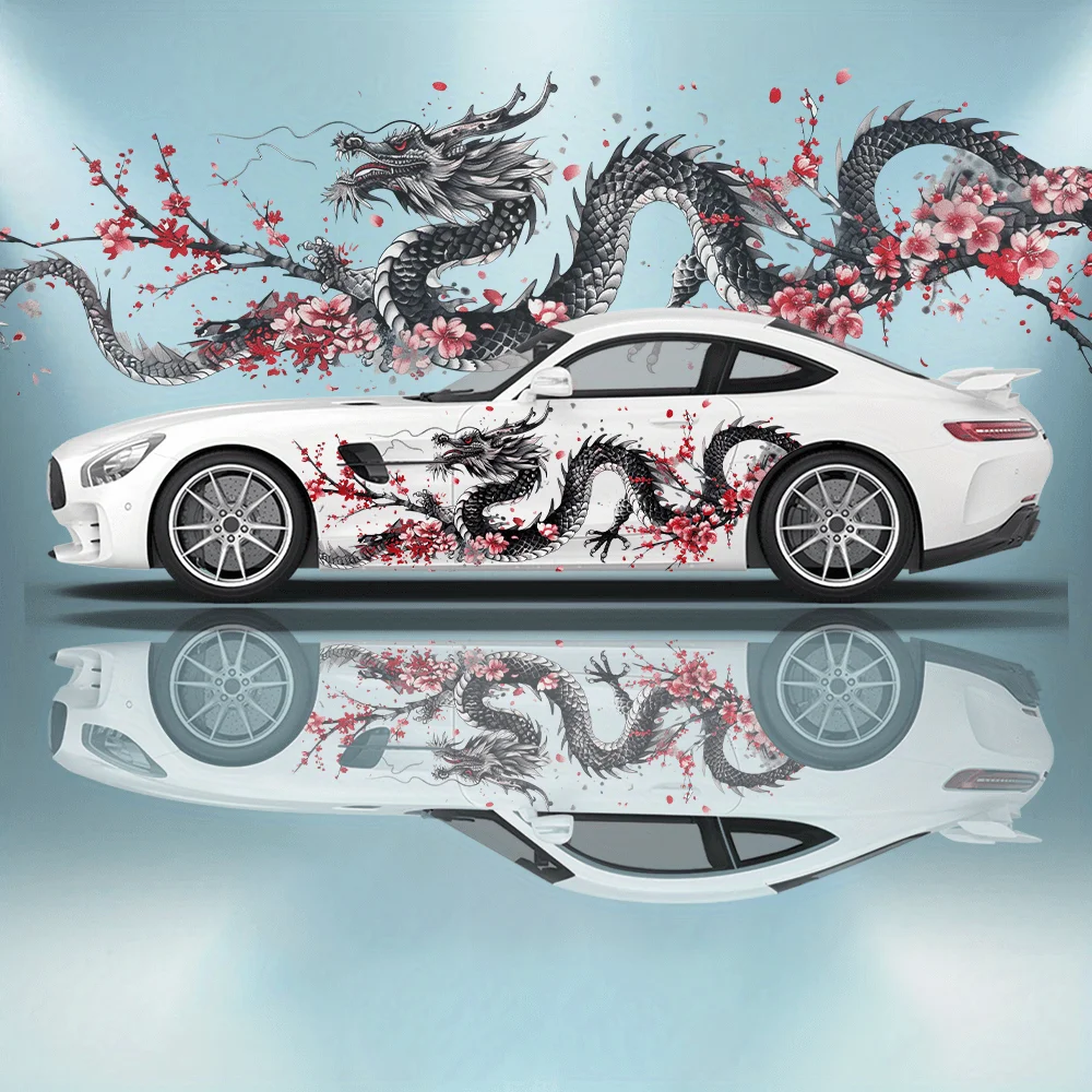 Japanese Style Dragon Coiled Around The Flower Branch Car Decal Full Body Floral Decoration Covering Scratches Protect Car Deca
Japanese Style Dragon Coiled Around The Flower Branch Car Decal Full Body Floral Decoration Covering Scratches Protect Car Deca