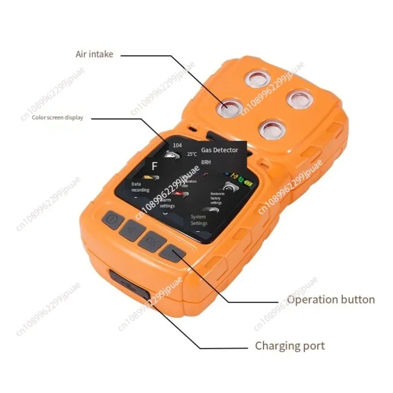 4 In 1 Gas Detector Diffusion Type Toxic Harmful Gas Analyzer Measure H2S CO O2 EX Portable Air Monitoring Alarm Device
4 In 1 Gas Detector Diffusion Type Toxic Harmful Gas Analyzer Measure H2S CO O2 EX Portable Air Monitoring Alarm Device