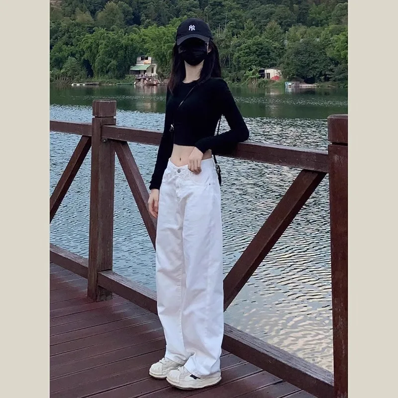 Spring 2025 New Wide Leg White Jeans Women Loose Slim High Waist Draping Floor-Length High-End Straight Leg Pants
Spring 2025 New Wide Leg White Jeans Women Loose Slim High Waist Draping Floor-Length High-End Straight Leg Pants