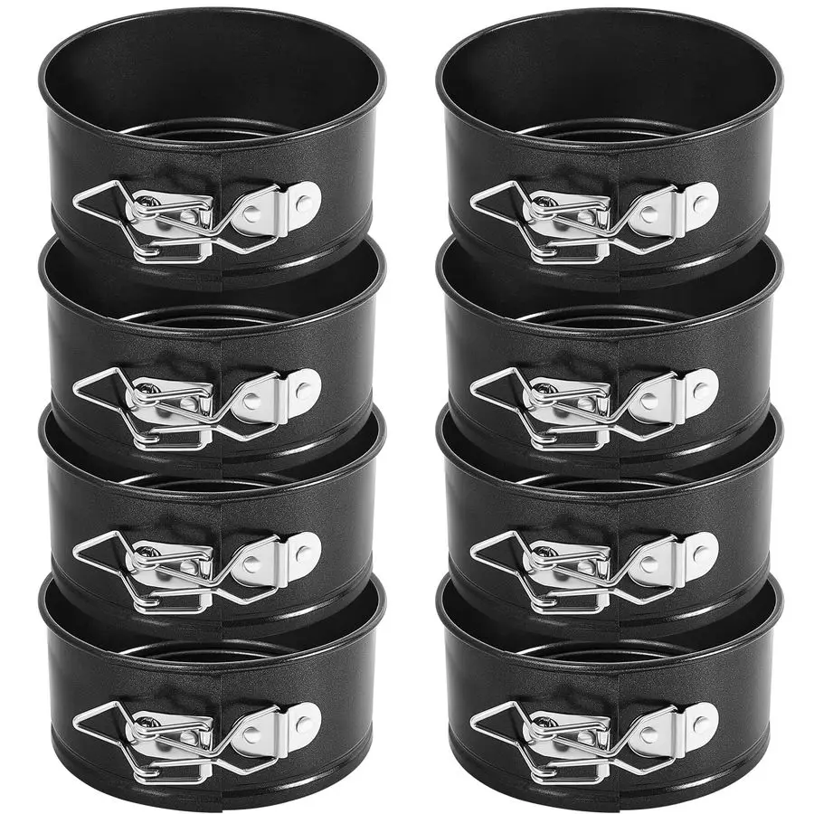 8 Pcs 4 Inch Springform Pan for Baking Mini Cheesecake Pans with Removable Bottom Nonstick Leakproof Round Cake Mold Spring Form
8 Pcs 4 Inch Springform Pan for Baking Mini Cheesecake Pans with Removable Bottom Nonstick Leakproof Round Cake Mold Spring Form
