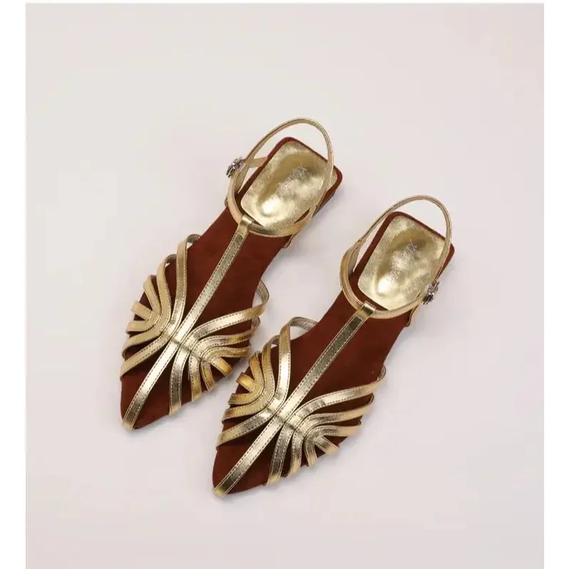 Women Roman Sandals Summer Low Heel Ankle Strap Buckle Sandals Pointed Toe Hollowed Out T-strap Sandalias сандали
Women Roman Sandals Summer Low Heel Ankle Strap Buckle Sandals Pointed Toe Hollowed Out T-strap Sandalias сандали