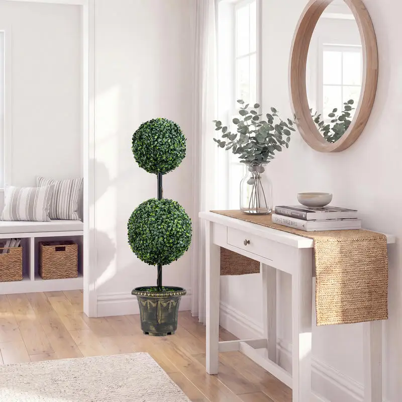 3 FT Artificial Boxwood Topiary Tree Double Ball Shrubs
3 FT Artificial Boxwood Topiary Tree Double Ball Shrubs