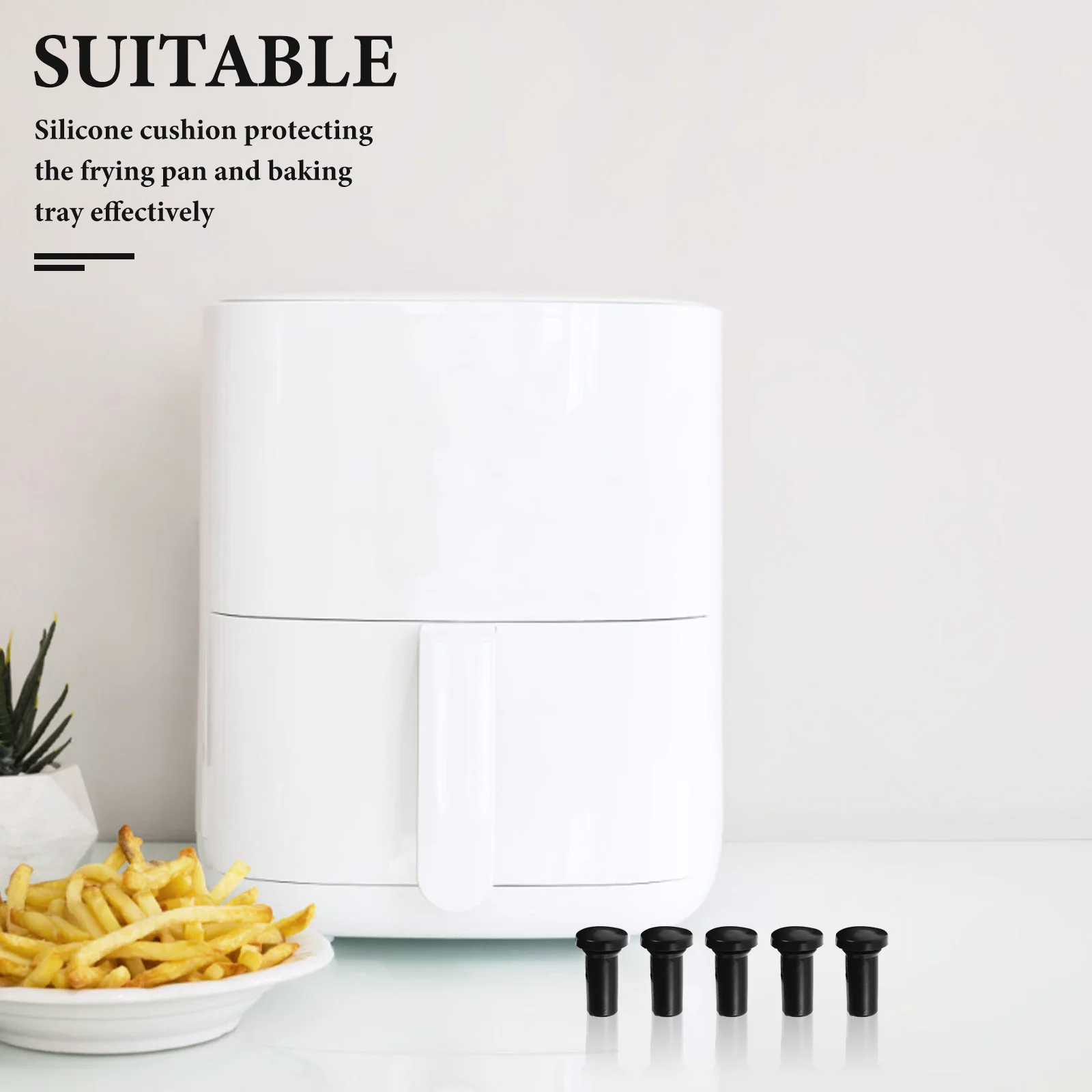 8Pcs Silicone Air Fryer Tray Feet Replacement Bumpers Non-Slip Corner Protectors Rubber Protective Tabs Basket Accessories
8Pcs Silicone Air Fryer Tray Feet Replacement Bumpers Non-Slip Corner Protectors Rubber Protective Tabs Basket Accessories