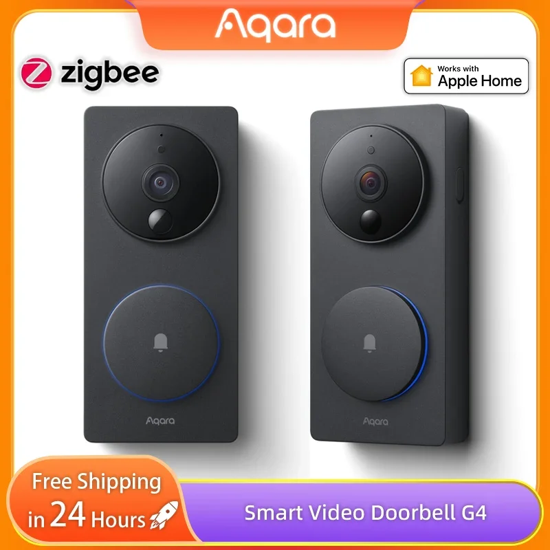Aqara Smart Video Doorbell Camera G4 1080P HD Support HomeKit Secure Video Face Recognition iOS Android App Wireless Install
Aqara Smart Video Doorbell Camera G4 1080P HD Support HomeKit Secure Video Face Recognition iOS Android App Wireless Install