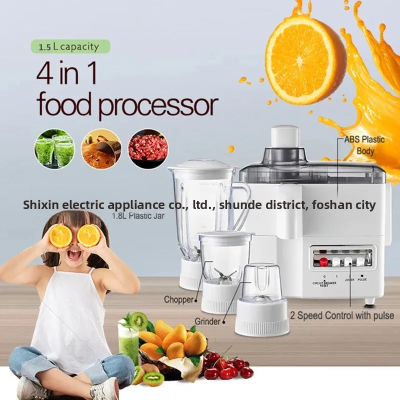 Export Blender Multi-Functional Food Processor Health-Preserving Juicer Household Fruit Mixer Four-in-One 1.5L Glass Model White
Export Blender Multi-Functional Food Processor Health-Preserving Juicer Household Fruit Mixer Four-in-One 1.5L Glass Model White