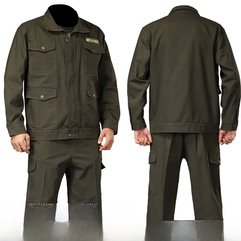 Мужской комплект рабочей одежды из чистого хлопка, устойчивый к сварке и жаре, осенний рабочий костюм
Мужской комплект рабочей одежды из чистого хлопка, устойчивый к сварке и жаре, осенний рабочий костюм