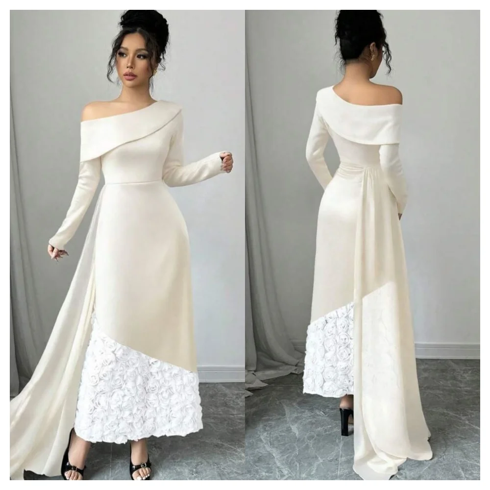 customized Customized Exquisite White Jersey Evening Dress Delicate Boat Neck Off the Shoulder Sleeveless Party Dress Fashion Pr
customized Customized Exquisite White Jersey Evening Dress Delicate Boat Neck Off the Shoulder Sleeveless Party Dress Fashion Pr