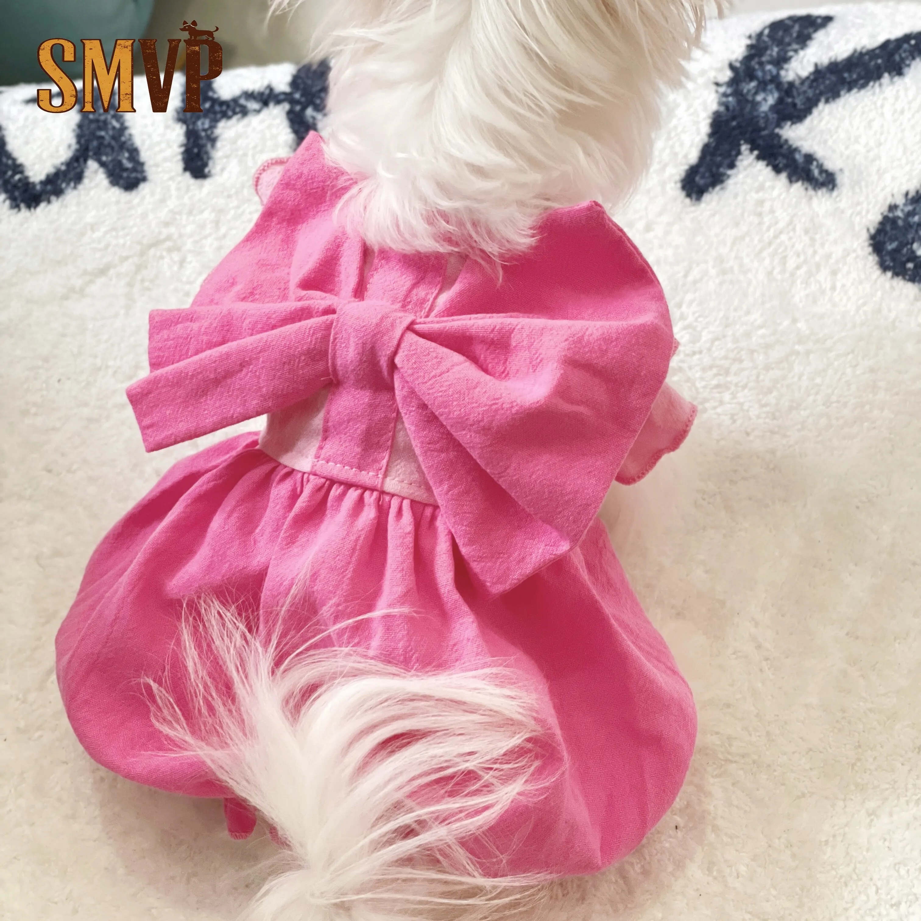 Original Design Summer Cotton Sweet and Cute Rose Red Back Big Bow Decoration Small and Medium Pet Dog Dress
Original Design Summer Cotton Sweet and Cute Rose Red Back Big Bow Decoration Small and Medium Pet Dog Dress