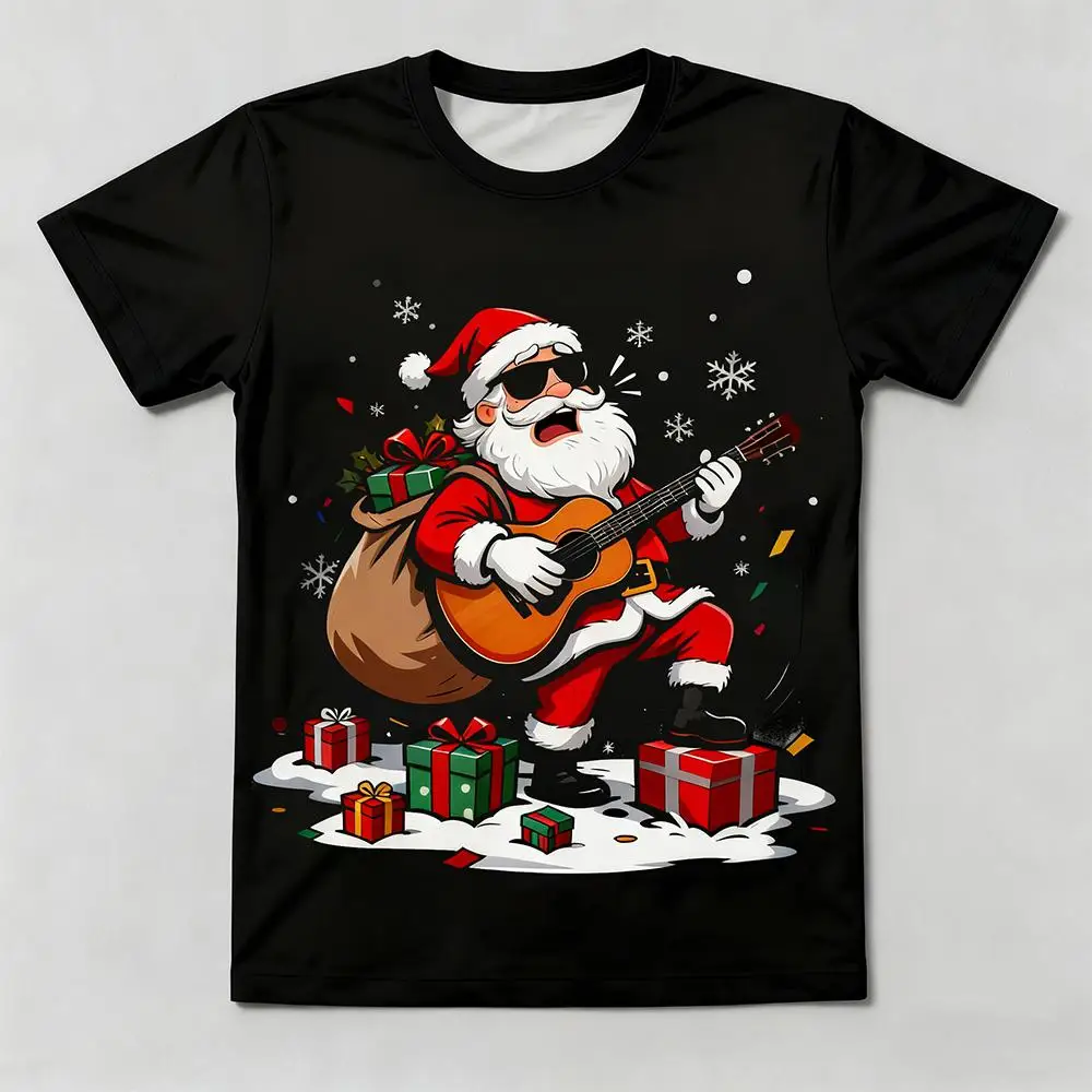 Unique Funny Santa Claus 3D Print T-shirt Festival Fashion Trendy Short-sleeved Tops Unisex Christmas Outdoor Casual Streetwear
Unique Funny Santa Claus 3D Print T-shirt Festival Fashion Trendy Short-sleeved Tops Unisex Christmas Outdoor Casual Streetwear