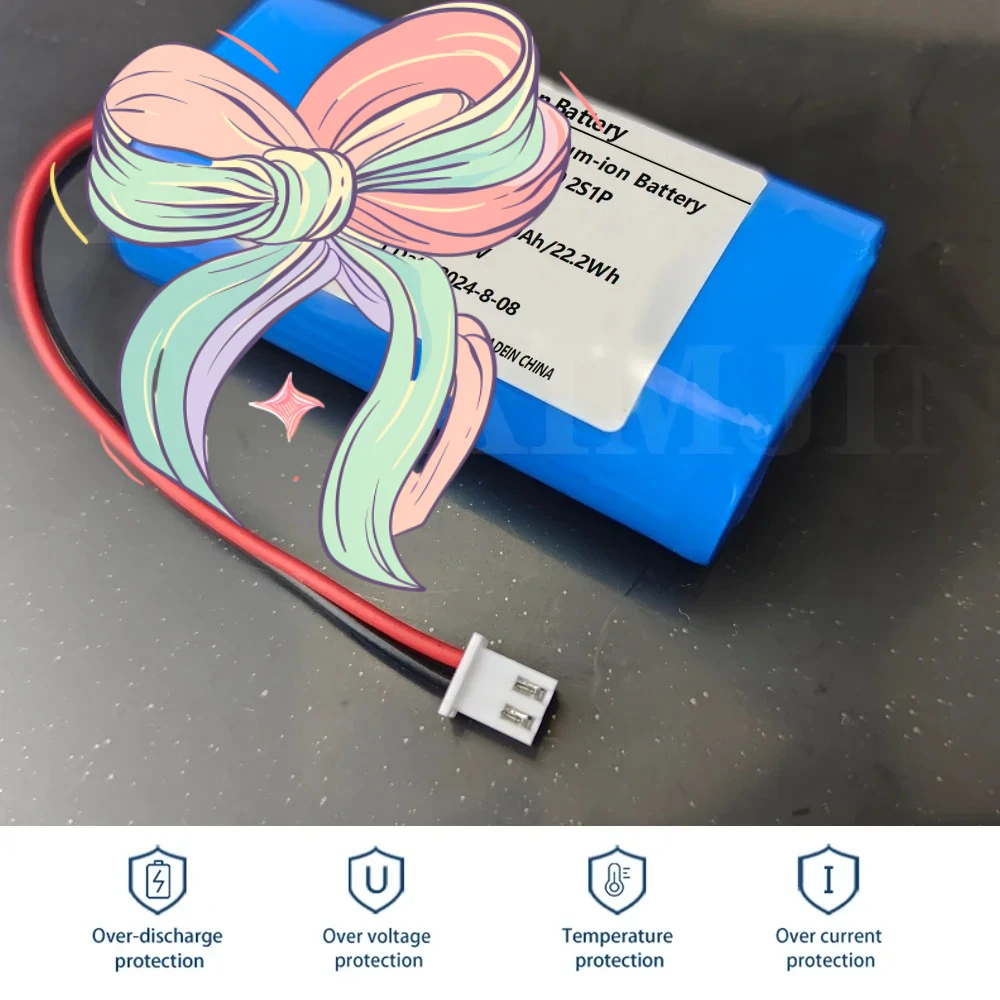 2s1p 7.4V 3000mah 18650 Rechargeable Battery for Amplifier Power toy Accessories LED Lights Security Equipment
2s1p 7.4V 3000mah 18650 Rechargeable Battery for Amplifier Power toy Accessories LED Lights Security Equipment