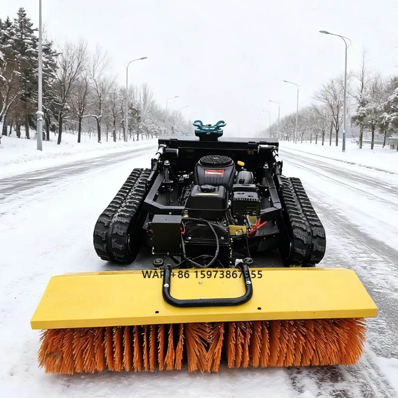 China Supplier Crawler Remote Control Lawn Mower Multi Function Grass Cutting and Snow Cleaning Equipment Factory Price
China Supplier Crawler Remote Control Lawn Mower Multi Function Grass Cutting and Snow Cleaning Equipment Factory Price