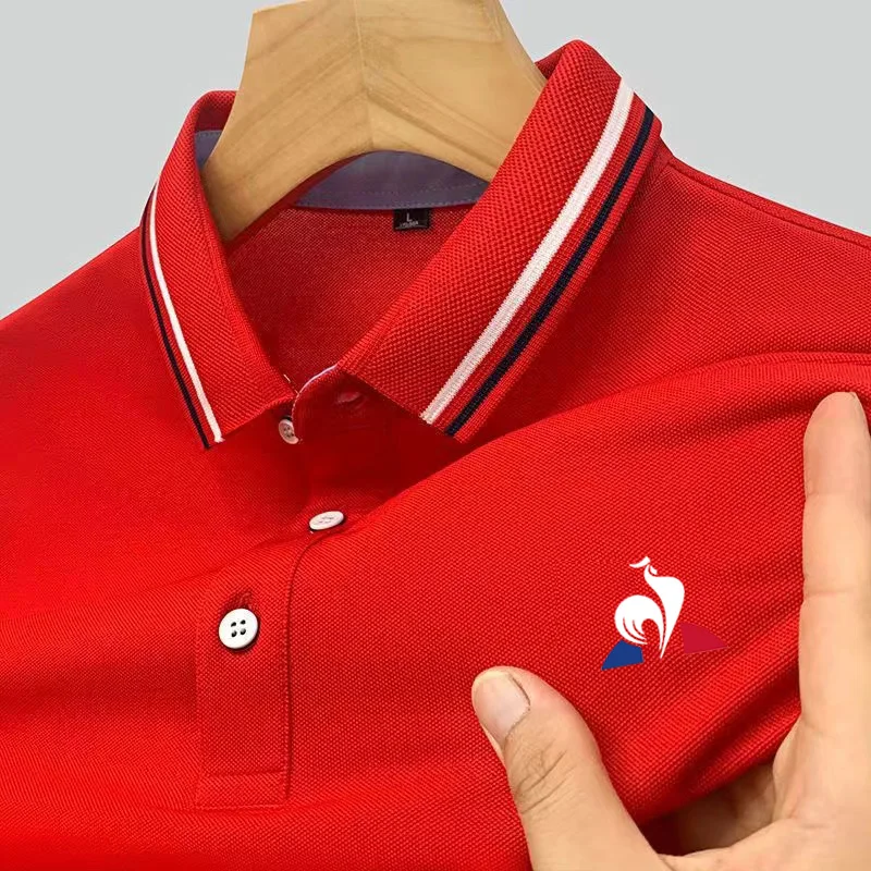 2025 Men's Short Sleeve Cotton Polo Shirt With Cover Cut Solid Color Multicolor Casual New Summer Fashion Business Tops
2025 Men's Short Sleeve Cotton Polo Shirt With Cover Cut Solid Color Multicolor Casual New Summer Fashion Business Tops