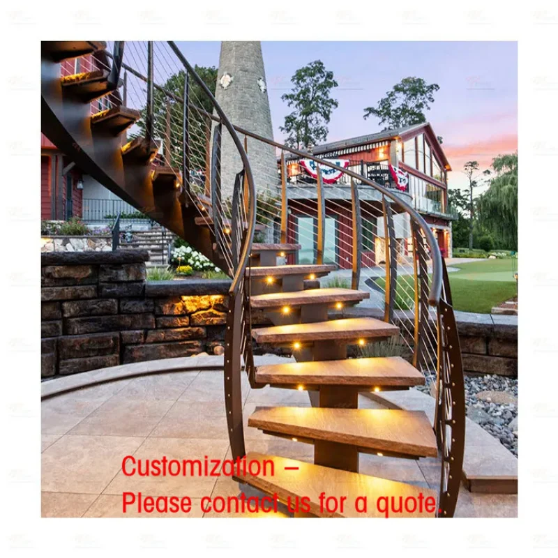 custom.Luxury Prefabricated Outdoor Iron Steel Mono Stringer Curved Staircase with Glass Guardrail Apartment Use
custom.Luxury Prefabricated Outdoor Iron Steel Mono Stringer Curved Staircase with Glass Guardrail Apartment Use