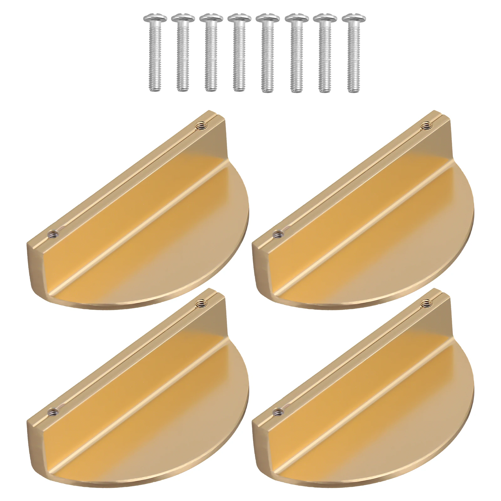 4 Pcs Semicircle Copper H les Premium Durable Safe Practical Cabinet Dresser Drawers Cupboards Wardrobes Bathroom Living Dorm
4 Pcs Semicircle Copper H les Premium Durable Safe Practical Cabinet Dresser Drawers Cupboards Wardrobes Bathroom Living Dorm