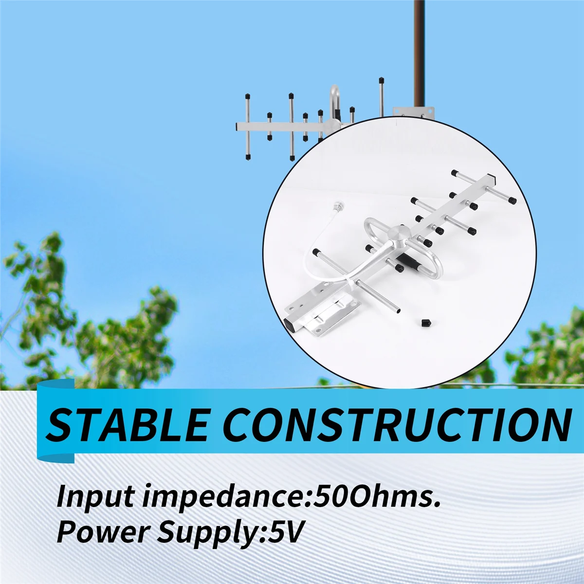 A55T Digital TV Antenna HDTV 4K Amplified Antenna Outdoor TV Antenna Signal Amplifier 300 Miles Range VHF/UHF Clear
A55T Digital TV Antenna HDTV 4K Amplified Antenna Outdoor TV Antenna Signal Amplifier 300 Miles Range VHF/UHF Clear