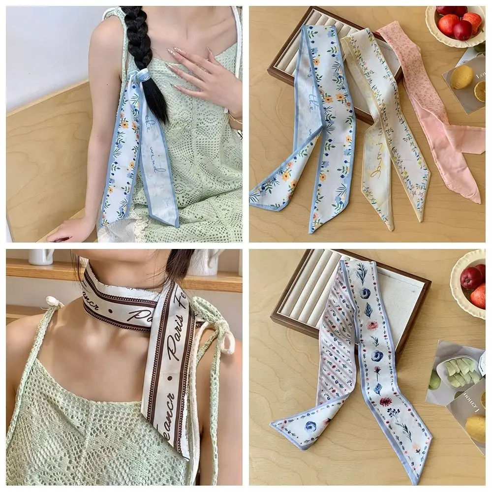 Elegant Ribbon Floral Scarf Printed Thin Scarf Headband Dressing Decoration Neckerchief Long Scarves Sun Hat Trim Decoration
Elegant Ribbon Floral Scarf Printed Thin Scarf Headband Dressing Decoration Neckerchief Long Scarves Sun Hat Trim Decoration