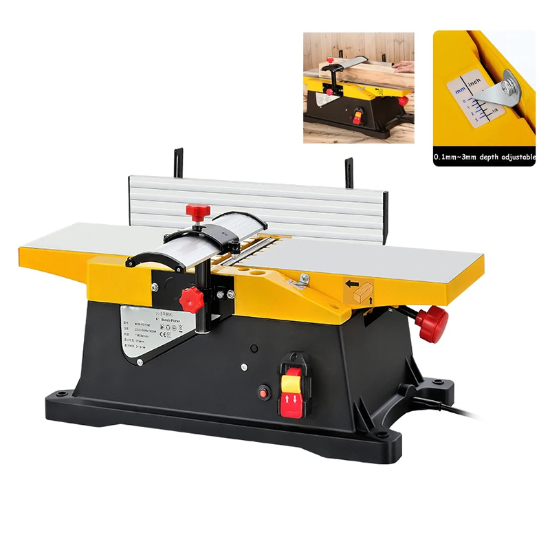 220V Multifunctional Electric Planer Wood Thicknesser Planer Home Bench Planer Small Wood Planing Machine Woodworking Power Tool
220V Multifunctional Electric Planer Wood Thicknesser Planer Home Bench Planer Small Wood Planing Machine Woodworking Power Tool