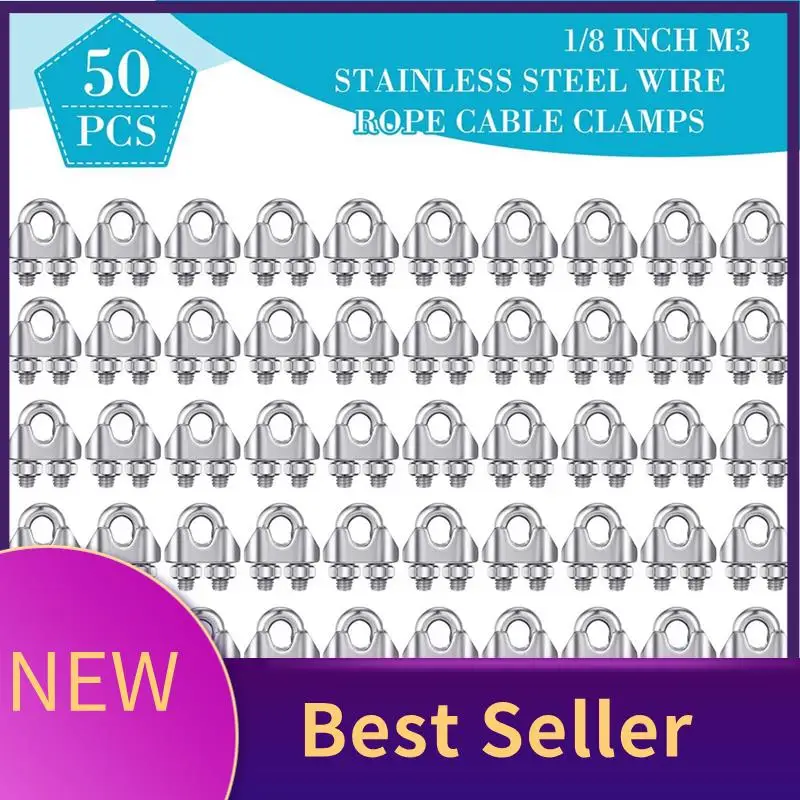 ABHI-50Pcs 1/8 дюйма M3 Зажим для троса из нержавеющей стали Зажим для троса из нержавеющей стали 304 Зажим для троса Зажим для троса Du
ABHI-50Pcs 1/8 дюйма M3 Зажим для троса из нержавеющей стали Зажим для троса из нержавеющей стали 304 Зажим для троса Зажим для троса Du