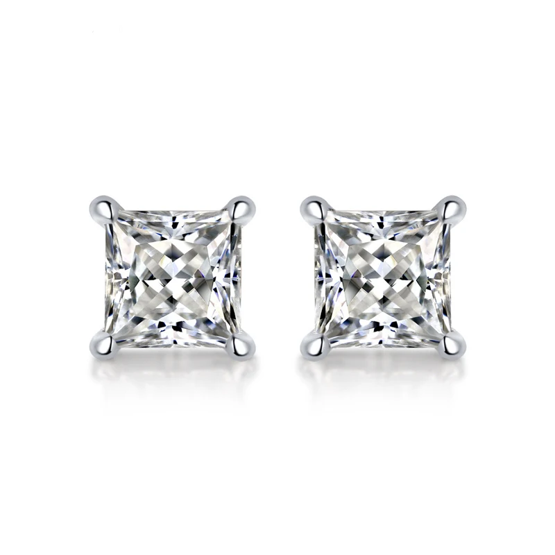 Square Shape Stud Earrings for Women Real Moissante with GRA Certificate 925 Sterling Silver 0.5 Carat Each Birthday Gift
Square Shape Stud Earrings for Women Real Moissante with GRA Certificate 925 Sterling Silver 0.5 Carat Each Birthday Gift