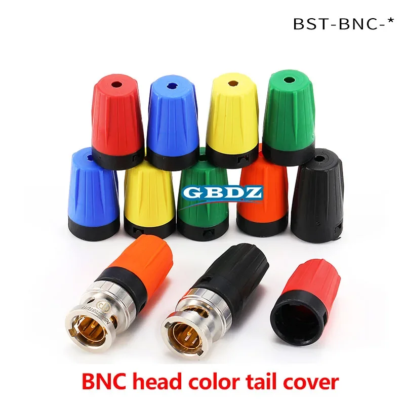 75Ω HD BNC Crimping Plug Connector NBNC75BLP7 BST-BNC Connector Color Tail SleeveBNC Plug Tail Cover Five Color Protective Cover
75Ω HD BNC Crimping Plug Connector NBNC75BLP7 BST-BNC Connector Color Tail SleeveBNC Plug Tail Cover Five Color Protective Cover