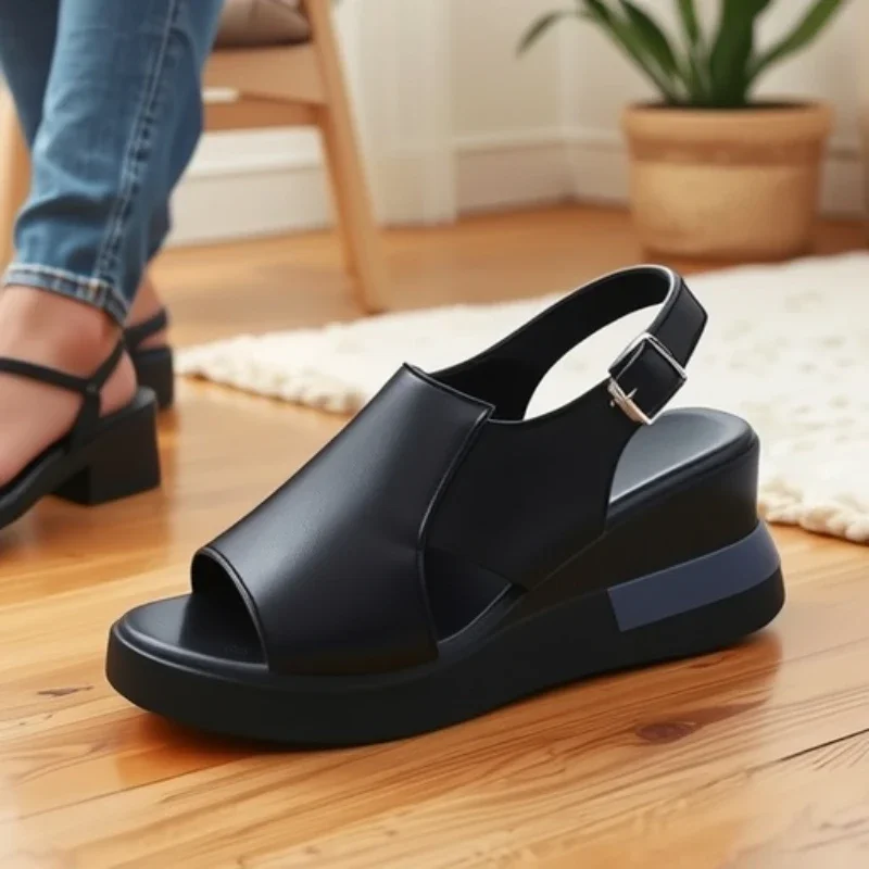 35 to 42 plus size platform wedge sandals women's 2026 summer new high heels fish mouth buckle soft leather height-increasing wo
35 to 42 plus size platform wedge sandals women's 2026 summer new high heels fish mouth buckle soft leather height-increasing wo